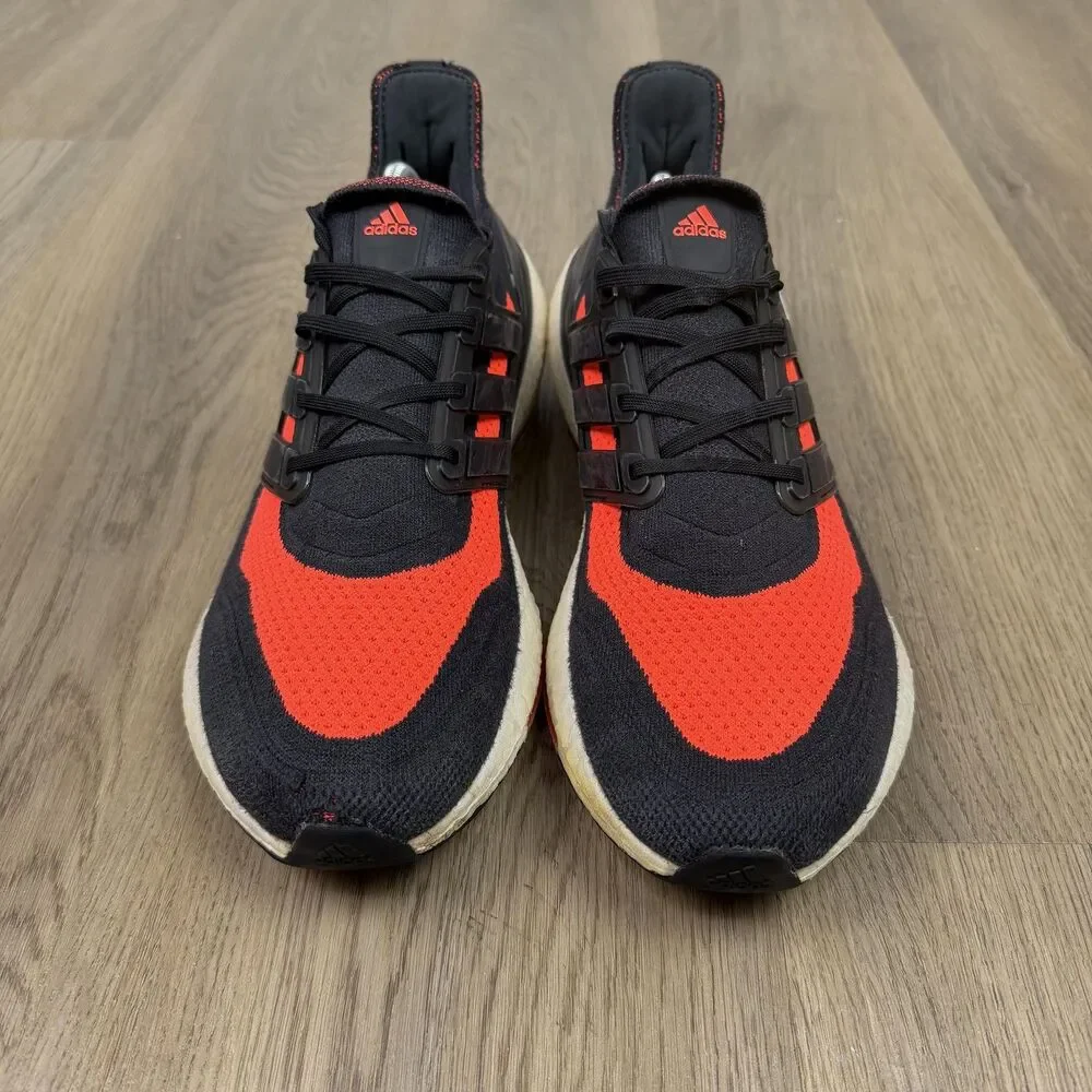 Adidas Ultraboost Shoes Mens Size 10.5 Black Red Running Athletic Sneakers